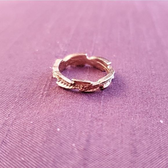 💝FREE with purchase💝 Leaf Design Midi Ring - Picture 4 of 4